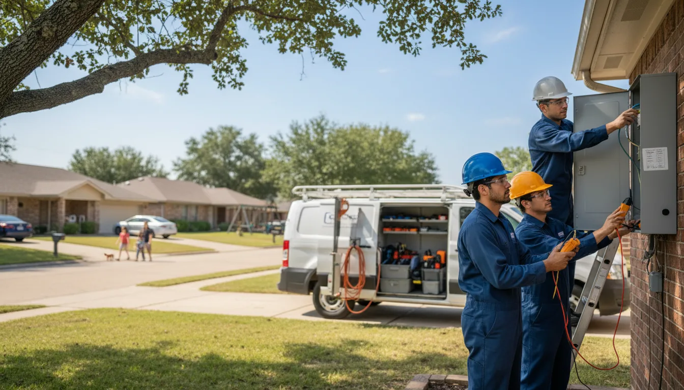 Certified electrician providing emergency electrical services in Reydon, OK